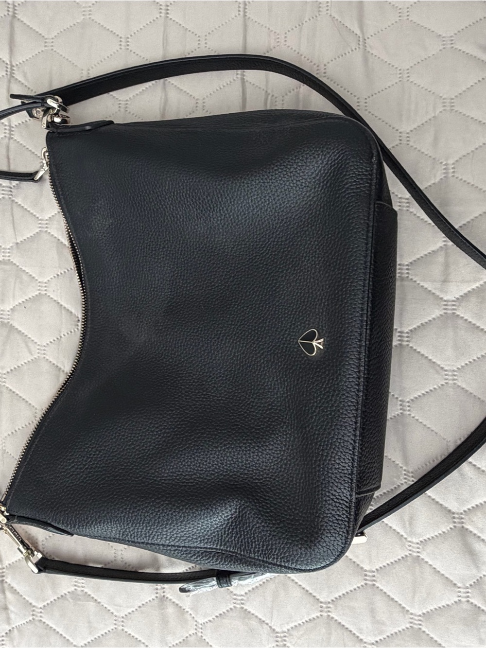 kate spade Black Pebbled Leather Crossbody Bag with Gold Hardware - Picture 5 of 5
